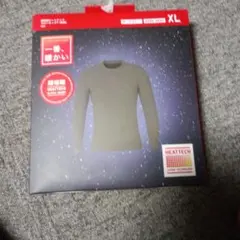 HEATTECH ULTRA WARM 長袖シャツ XL ダークグレーとブラック