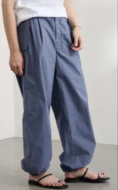 CALMER ナチュラルダイパンツ ネイビー 2025SS