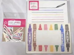 きてらの文具シリーズ×ZEBRA マッキー レターセット＆フレークシールのサムネイル