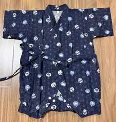 美品 80cm ロンパース 甚平 ゆかた 節句 春 夏
