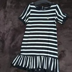 MARY QUANT ボーダー 半袖 ワンピースのサムネイル