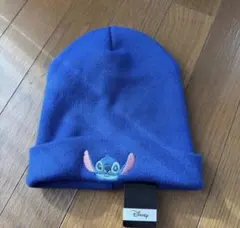 スティッチ ニット帽 Disney 刺繍 頭周り57
