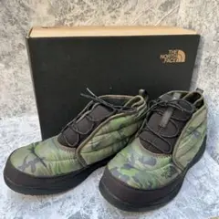 【極美品】ノースフェイス ヌプシ チャッカブーツ　グリーン　迷彩27cm