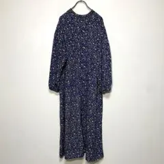 THE SHOP TK ザ ショップティーケー【M】花柄ロングシャツワンピース
