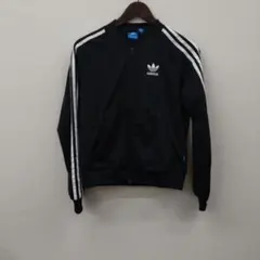 (10)adidas ブラック ジャージ トラックジャケット