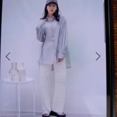 ローリーズファーム　カットフリルパンツ　アイボリー