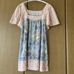 TSUMORI CHISATO フラワープリント 半袖チュニック Mのサムネイル