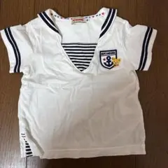 MIKI HOUSE セーラー襟 Tシャツ 80