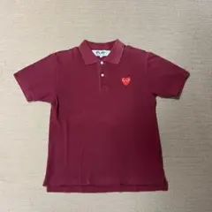 PLAY COMME des GARCONS/レッド/ポロシャツ/Sサイズ