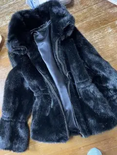 d.i.a. ダイヤ　ダイア　美品　ファー　コート　BLACK y2k 派手　系