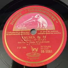 SP12in仏両面盤DB-5061リパテイ(p 曲VALSESop39ブラームス