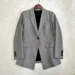 美品　Theory　千鳥格子柄　テーラードジャケット　4サイズ