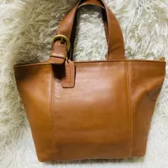 オールドコーチ COACH ヴィンテージ レザー ハンドバッグ 本革 ブラウン