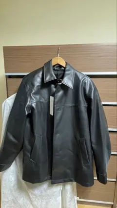 gu フェイクレザー ジャケット ブラックのサムネイル