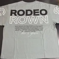 RODEO ROWN 両面ロゴプリント入りTシャツ