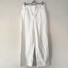 Dazy ホワイト ストレートレッグパンツ