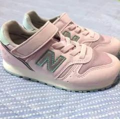 New Balance 373 18cm ピンク スニーカー ベルクロ