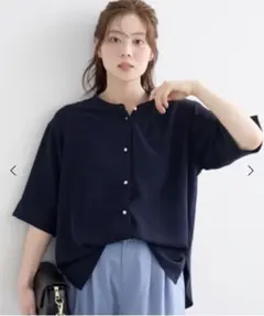 【美品】ルクールブラン 2WAYジョーゼットブラウス 38 Mサイズのサムネイル