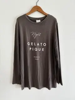 gelato piqueルームウェア　トップス　プルオーバー　ダークグレー