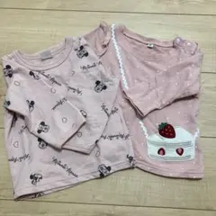 子供服　女の子　ロンT 80