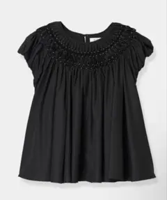 今期美品】試着のみBeaded Smocked Puff Sleeve Top | Mercari