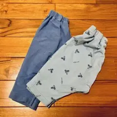 GU サマナルパンツ 80cm 10分丈 ＆ 90cm 7分丈 2枚セット