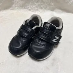ニューバランス レザー ブラック スニーカー 15cm