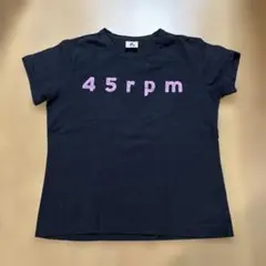 45rpm 半袖 Tシャツ ネイビー　サイズ2のサムネイル