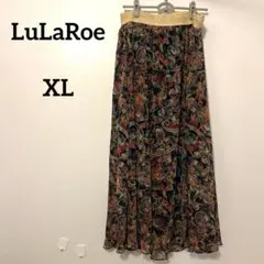 希少 LuLaRoe ルラロー ペイズリー柄 シフォン ロングスカート XL