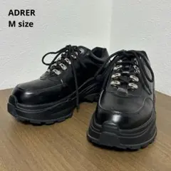 ADRER アドラー ハイソールリングダッドスニーカー 厚底 ブラック Mのサムネイル