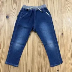 branshes デニムブルー ストレートパンツ 100cm