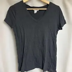 Forever 21 レディース Vネック 半袖Tシャツ ブラック Mのサムネイル