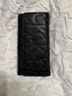 Calvin Klein ブラックレザーキーケース