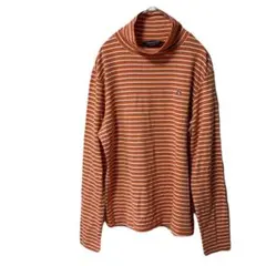 マンシングウェア ゴルフ ハイネック コットン ボーダーシャツ レディース LL