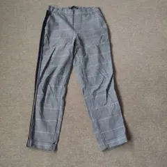 チェック柄カジュアルパンツ サイドライン付き ZARA