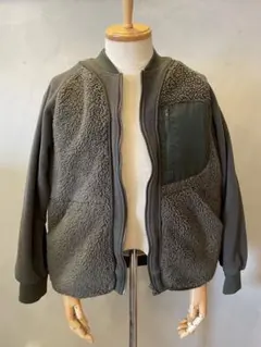 ホワイトマウンテニアリング×UNIQLO フリースジャケット オリーブグリーン