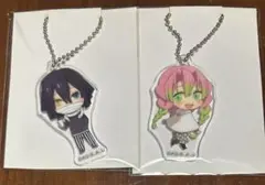 鬼滅の刃　ローソンコラボ　キーホルダー　伊黒小芭内　甘露寺蜜璃