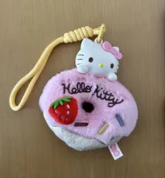 ハローキティ　ぬいぐるみキーホルダー　マスコットキーホルダー　ピンク　スイーツ