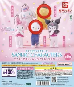 サンリオキャラクターズ ミニチュアチャーム〜ライブキャラクター〜 2種