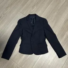UNIQLO スーツセットアップ ジャケット34+スカート58 ネイビー