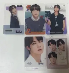 BTS JIN 非公式クリアトレーディングカード 5枚セット