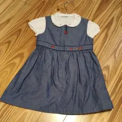 ファミリア　ジャンパースカート　ブラウス セット　半袖　さくらんぼ　りんご　90