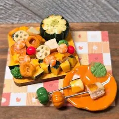 ミニチュア 『かぼちゃのチーズフォンデュセット』 ミニチュアフード ハロウィン