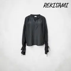 REKISAMI レキサミ シルク混 ブラウスシャツ長袖M相応のサムネイル
