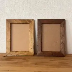 L判フォトフレーム アンティーク加工 2点セット