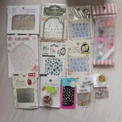 ネイルシール・ネイルパーツ　14点セット