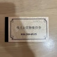ニトリホールディングス 株主お買物優待券 10%引券　（5枚綴）