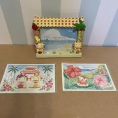 【新品未使用】沖縄　招きシーサー　フォトフレーム ポストカード　3点セット