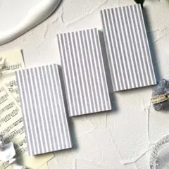 ♡Gguming,again様ストライプメモ3色9枚♡お裾分け素材♡