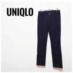 【美品】UNIQLO ユニクロ UJ 黒パンツ スキニー ストレート 26